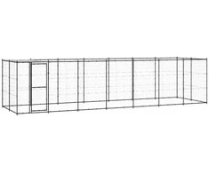 Lauko voljeras šunims su stogu, plienas, 16,94m²