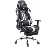 Mville Racing biuro kėdė Limit V2 dirbtinė oda su atrama kojoms