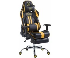 Mville Racing biuro kėdė Limit V2 dirbtinė oda su atrama kojoms