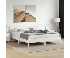 Lova Lovos rėmas be čiužinio, baltas, 160x200cm, pušies masyvas