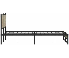 Lova Lovos rėmas be čiužinio, sonoma ąžuolo, 183x213cm, metalas