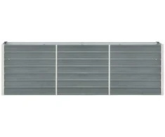 Lovelis, pilkas, 240x40x77cm, galvanizuotas plienas, aukštas
