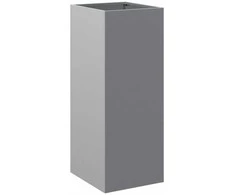 Lovelis, sidabrinis, 32x27,5x75cm, galvanizuotas plienas