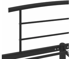 Lovos rėmas, juodos spalvos, 160x200cm, metalas