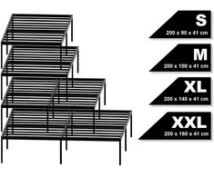 Clp Trading Metalinė lova Hamlin 200x180x41 cm