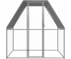 Narvas viščiukams, sidabrinis ir pilkas, 2x2x2m, plienas