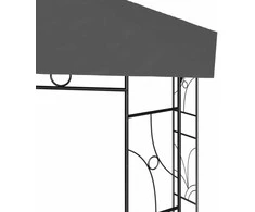 Pavėsinė, antracito spalvos, 4x3x2,7m, 160g/m²