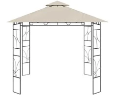 Pavėsinė, kreminės spalvos, 3x3x2,7m, 160g/m²