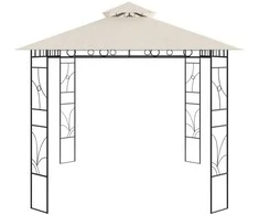 Pavėsinė, kreminės spalvos, 4x3x2,7m, 160g/m²