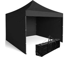 Poland Ekspress prekybos paviljonas 3x3 m 3 sienos juodos spalvos