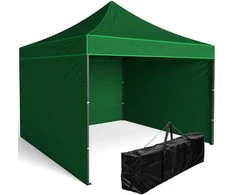 Poland Ekspress prekybos paviljonas 3x3 m 3 sienos žalios spalvos