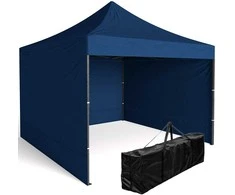 Poland Ekspress prekybos paviljonas 3x3 m 3 sienos mėlynos spalvos