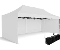 Poland Ekspress prekybos paviljonas - 3x6 m - 3 sienos - baltos spalvos