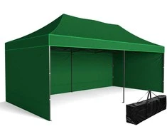 Poland Prekybos paviljonas 3x6 m su 3 sienomis – Žalias | PirkPatogiai.lt