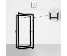 Clp Trading Mville Malkų stovas CLP Keri V2 25x60x125, metalinis, juodas