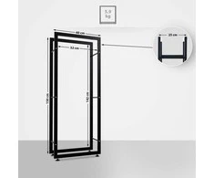 Clp Trading Mville Malkų stovas CLP Keri V2 25x60x150, metalinis, juodas