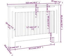 Radiatorių uždangalai, 2vnt., balti, 112cm, MDF