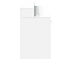 Rašomasis stalas su LED apšvietimu, baltas, 160x55x91cm