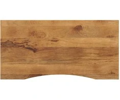Rašomojo stalo stalviršis su linkiu, 110x60x2,5 cm, mango