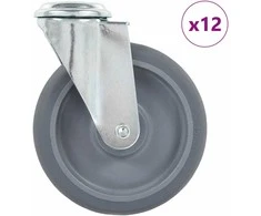 Ratukai, 12vnt., 125mm, pasukami, varžtu tvirtinami