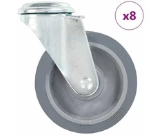 Ratukai, 8vnt., 100mm, pasukami, tvirtinami varžtu