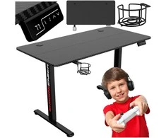 Poland SHADOW GAMER elektrinis žaidimų stalas 1.0 juodas 120 cm