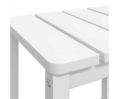 Sodo Adirondack staliukas, baltos spalvos, 38x38x46cm, HDPE