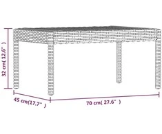 Lauko baldų komplektas Sodo komplektas su pagalvėlėmis, 6 dalių, pilkas, poliratanas