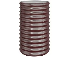 Sodo lovelis, rudas, 40x40x68cm, plienas
