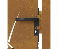 Sodo vartai, 105x80cm, corten plienas, žolės dizaino