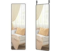 Songmics 120 x 40 cm stačiakampio formos stačiakampio formos veidrodis su juodu rašalu