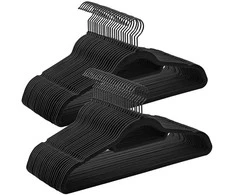 Songmics 50 kabyklų komplektas 43,5 cm ilgio juodos spalvos