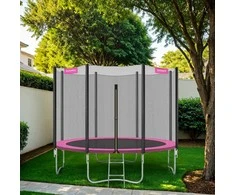 Songmics Batutas 183 cm, sodo batutas, su apsauginiu tinklu