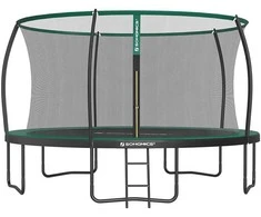 Songmics Batutas Ø 427 cm su vidiniu tinklu, juodai tamsiai žalias