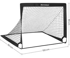 Songmics Futbolo vartai vaikams juodi SZQ122B02