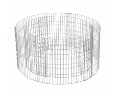Songmics Gabionas Ø 90 cm, aukštis 40 cm