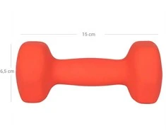 Songmics Hanteliai 2 x 1,5kg oranžinės spalvos