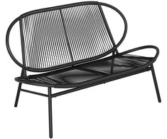 Lauko baldų komplektas Songmics PE rotango sodo suolas 70 x 138,5 x 79 cm