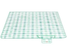 Songmics Pikniko antklodė 200 x 200 cm vandeniui atspari žalia-balta