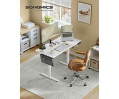 Songmics Reguliuojamo aukščio elektrinis stalas 60 x 120 x (72-120) cm