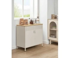 Songmics Sandėliavimo spintelė 40 x 80 x 76 cm smėlio smėlio spalvos - natūrali smėlio spalva