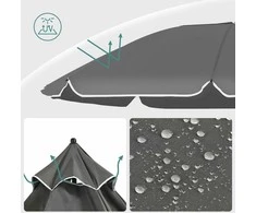 Songmics Skėčiai Ø 160 cm sulankstomi