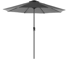 Songmics Skėtis Ø 300 cm pilkos spalvos