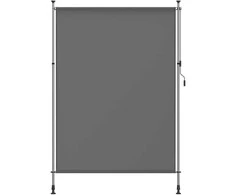 Songmics Vertikali reguliuojamo aukščio markizė 200 x (220-300) cm antracito pilkos spalvos