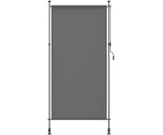 Songmics Vertikali reguliuojamo aukščio markizė 120 x (220-300) cm antracito pilkos spalvos