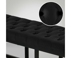 Mville Sėdimoji sofa Polson Velvet Juodas 120 cm