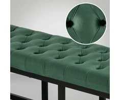 Mville Sėdimoji sofa Polson Velvet Juodas 120 cm