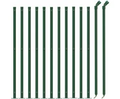 Tinklinė tvora su flanšais, žalios spalvos, 1x25m