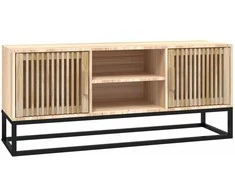 TV staliukas Televizoriaus spintelė, 105x30x45cm, apdirbta mediena/geležis