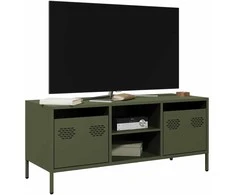 TV staliukas Televizoriaus spintelė, alyvuogių, 101,5x39x43,5cm, plienas